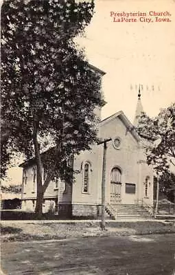 LaPorte City Iowa Presbyterian Church Exterior Vintage Postcard JF685396 • $10.75