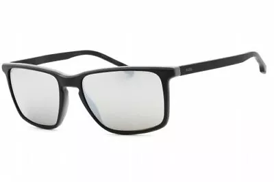 HUGO BOSS BOSS 1556/O/S 0O6W IR Sunglasses Matte Black Frame Gray Lenses 57mm • $61