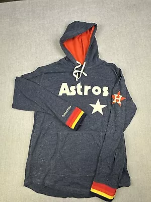 Mitchell & Ness Mens Hoodie Extra Large Houston Astros Baseball Pullover Shirt • $42.60