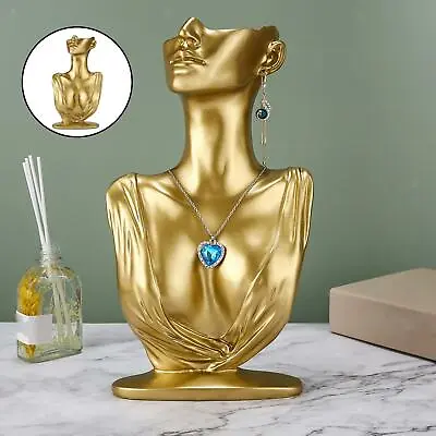 Jewelry Display Stand Model Holder Decorative Storage For Home Shop Golden • £20.06