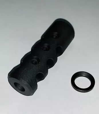 All Steel 1/2x28 TPI  .223 Competition Compensator Muzzle Brake With Free Washer • $23.98