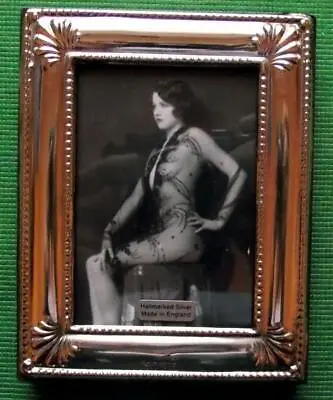 Shell Edwardian Design Hallmarked Sterling Silver Photo Frame : Xmas Valentines • £88