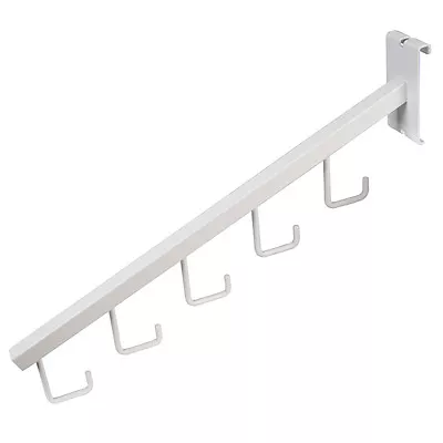 $40.03 • Buy 5 Hook Waterfall Square Tube White For Grid Pack Of 5