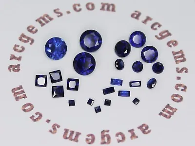 Lab Created Blue Sapphire AAA 2mm To 8mm Round Square Loose Synthetic Gemstone • $9