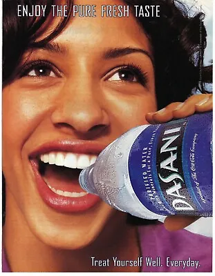 2002 Dasani Water By Coca-Cola Company Fresh Vintage Magazine Print Ad/Poster • $11.90