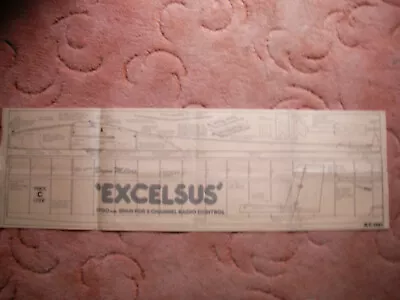 £4.50 • Buy Aeromodeller Plans Of The Excelsus A Sailplane Of 1.7 M Wingspan May 1980