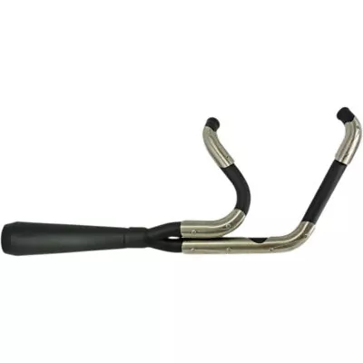 Trask Assault Ceramic Black 2 Into 1 Pipes Full Exhaust System Harley Dyna 06-17 • $1149.95