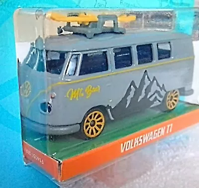 2023 Jada Punch Buggy VOLKSWAGEN T1 BUS Gray & Yellow With Surf Board On Roof • $4.48