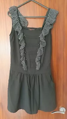 VGC - Yumi Sailor Cosplay Manga Style Short Black Dress Size S - UK 8 • £6