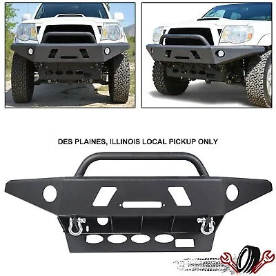$339 • Buy For Tacoma 05-15 Front Bumper Winch Ready LED Hole Offroad Steel PICKUP ONLY