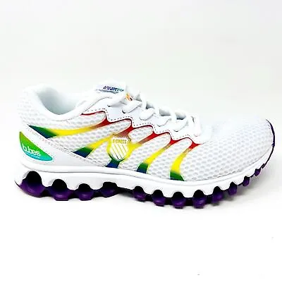 K-Swiss Tubes Comfort 200 White Rainbow Womens Sneakers 97112 183 • $49.95