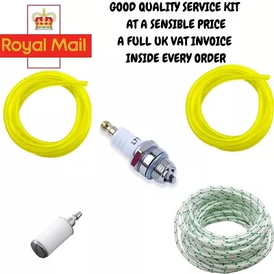 Mcculloch Mac 335 435 440 441 442 330 340 Service Kit Fuel Pipe Filter Cord Plug • £8.99