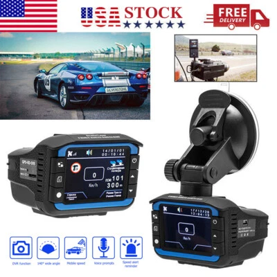 $41.99 • Buy Anti Radar Laser Speed Detector 1080P Car DVR Recorder Video Dash Camera Night