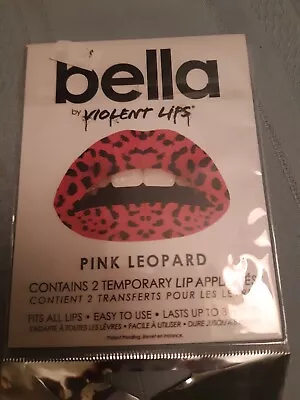 Bella Violent Lips Temporary Pink Leopard Lip Appliques • $2