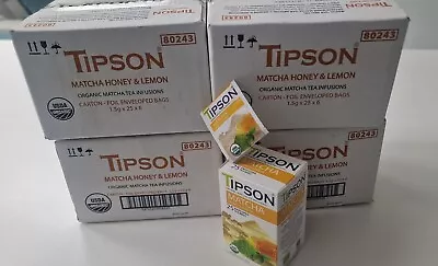 Tipson Organic Matcha Honey And Lemon Tea Bags - UK STOCK 600 Tea Bags Rrp £312 • £9.99