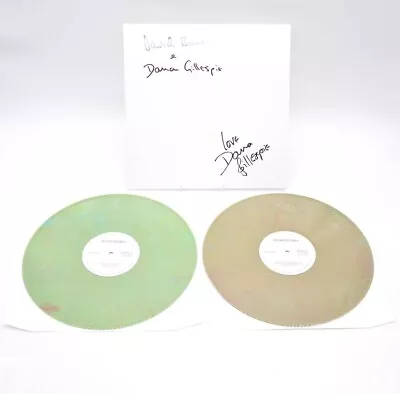 David Bowie Double Green Vinyl Albums Bowiepromo 1 & Dana Gillespie • £50