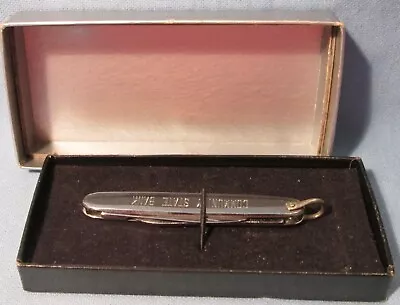 Vintage COMMUNITY STATE BANK ~ 2 Blade Advertising POCKET KNIFE In Original Box • $11.77