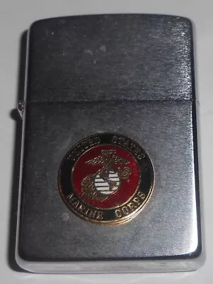 Vintage Zippo Street Chrome Marine Corps 1989 • $29.95