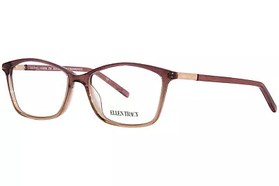 Ellen Tracy Murrisk Eyeglasses Women's Purple Fade Full Rim Rectangle Shape 54mm • $104.95