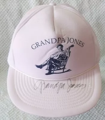 Grandpa Jones Snap Back Mesh Hat Cap (signed) - Ti - Made In Bangladesh - Osfa • $29.99