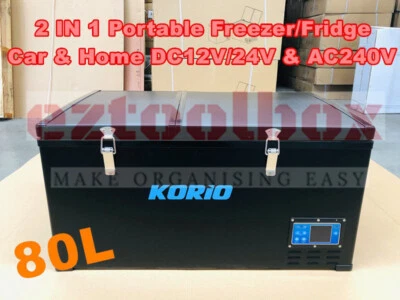 $549 • Buy 80L Portable Freezer/Fridge 12V/24V/240V Camping Car Boat Caravan Cooler 