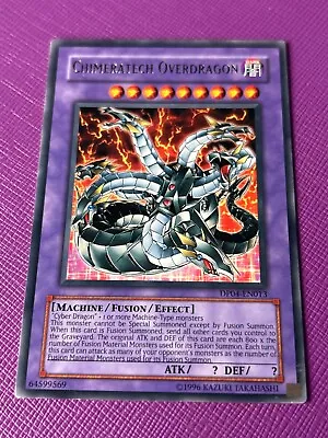 Yugioh DP04-EN013 Chimeratech Overdragon Unlimited Edition Rare LP • £1.64