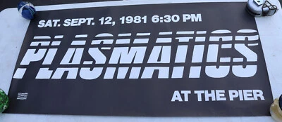 $199 • Buy Rare Vintage 1981 Plasmatics At The Pier Original Concert Poster 36x18 Punk Rock