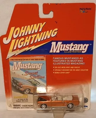 Johnny Lightning Mustang Illustrated 1965 Mustang Convertible Sunset Stallion • $6.98