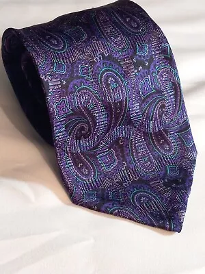 ROBERT TALBOTT SEVEN FOLD Silk Paisley Luxury Necktie USA • $41.95