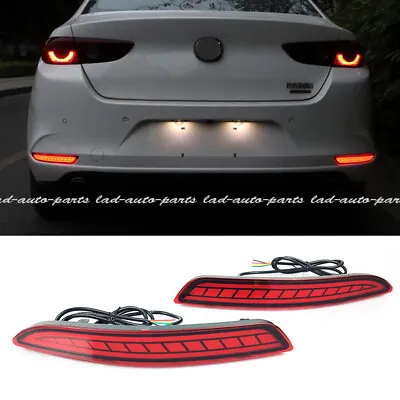 LED Rear Tail Fog Light Bumper Side Marker Reflector For Mazda 3 Sedan 2019-2024 • $78.99