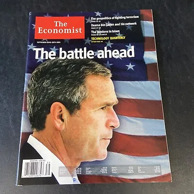 The Economist Magazine September 22-28 2001 The Battle Ahead • $13.49