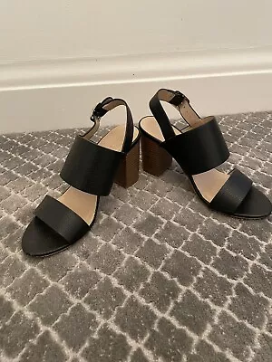 £3 • Buy Ladies Shoes Sandals Heels Matalan Papaya Black Uk 5 38