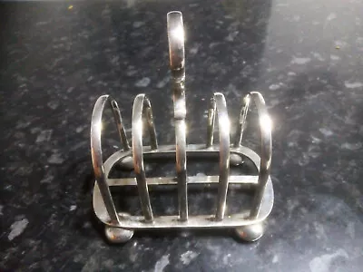 £6 • Buy Vintage Walker And Hall - Hard & Silver Soldered 4 Slice Toast Rack (53304)