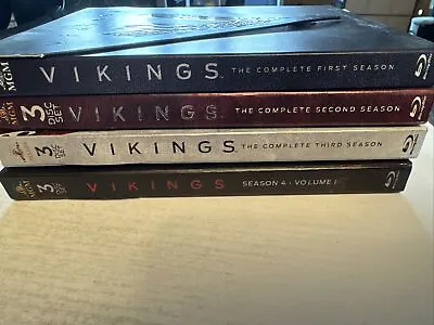 Vikings Season 1-4 Blu Ray. +Slipcover! Great Disc! • $34.99