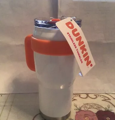 $25 • Buy Dunkin, Stainless Tumbler. 24oz Travel Mug With Handle.