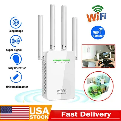 1200Mbps WiFi Range Extender Repeater Wireless Amplifier Router Signal Booster  • $12.99