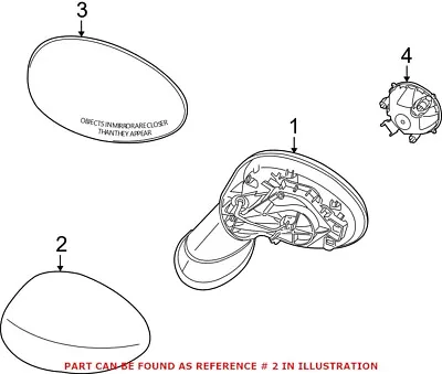 Genuine OEM Door Mirror Cover For Mini 51160415118 • $96.88