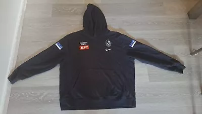 RARE Collingwood Magpies NIKE Player Hoodie Size XXL Good Used - Hard To Find! • $50