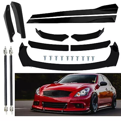 Front Bumper Rear Lip For INFINITI G35 G37 Q50 Spoiler Splitter Side Skirt Gloss • $69.99