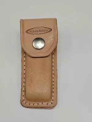 McGuire-Nicholas 4   Leather Pocket Knife Holder Sheath Belt Loop • $14.99