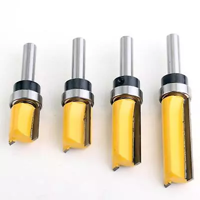 £12.99 • Buy Flush Trim Pattern Template Router Bit Set 4PC 1/4 