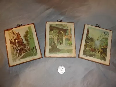 Antique Old New Orleans Small Wooden Prints • $9.50