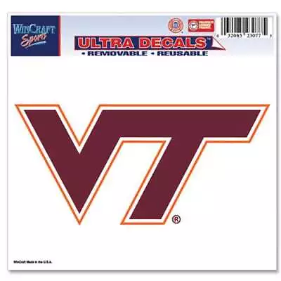 Virginia Tech Hokies Ultra Decal 5  X 6  • $3.99