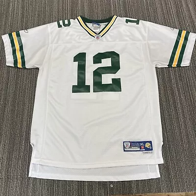 Green Bay Packers Jersey Aaron Rodgers #12 Reebok On Field Stitched Womens XL • $19.99