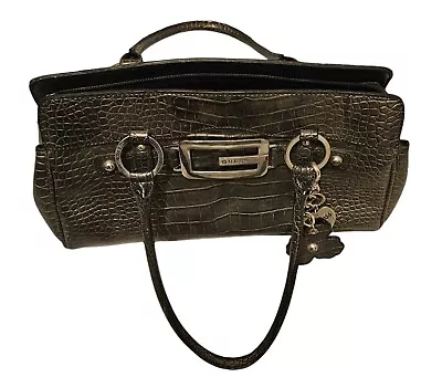 Guess Leather Handbag Matte Dark Grey • $8.99