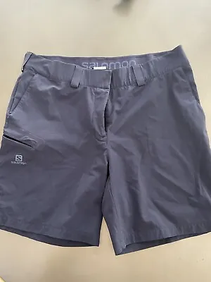 Salomon Women’s Hiking Shorts Navy Blue Size 12.  Really NICE Great Price • £22.20