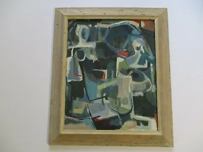 Vintage 1960's Painting Mystery Artist Cubist Cubism Modernism Expressionist Pop • $1100