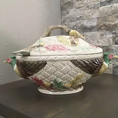 Fitz And Floyd Vintage Thanksgiving Autumn Leaves Collection Soup Tureen W/Ladle • $79.90