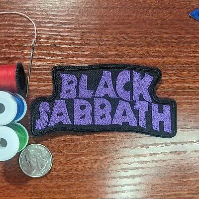 Black Sabbath Patch Heavy Metal Rock Band Ozzy Embroidered Iron On 4.25x2” • $5