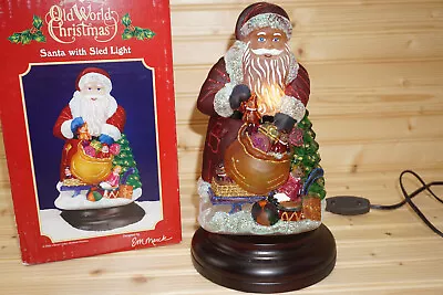 Merck Family Old World Christmas 2005 Santa With Sled Santa Light (G61-62) • $88.88